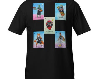 Spurs Lotería Shirt – Wemby Alien, Fox, Heart Basketball Fan Tee