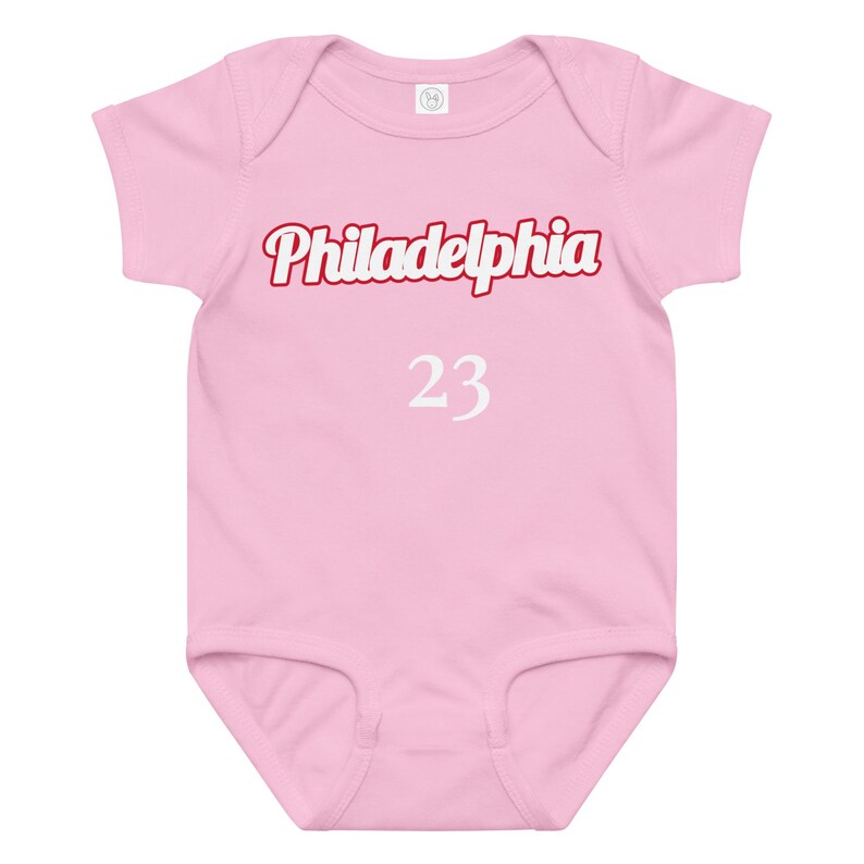 Custom Philadelphia Baby Onesie, Personalized Baby Outfit, LeBABY Baby Bodysuit, Custom Name Baby Jersey, Basketball Baby Gift