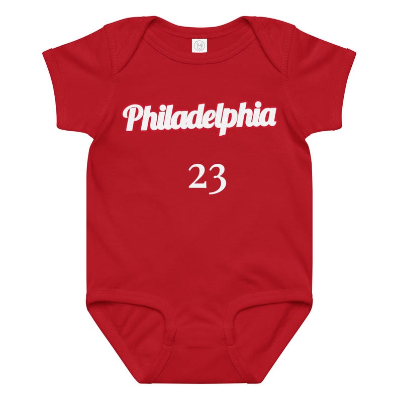 Custom Philadelphia Baby Onesie, Personalized Baby Outfit, LeBABY Baby Bodysuit, Custom Name Baby Jersey, Basketball Baby Gift