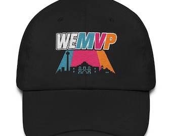 WEMVP Hat, Wembanyama Cap, San Antonio Skyline Hat, Fiesta Colors Hat, Spurs Inspired Cap, NBA Fan Hat, Basketball Dad Hat