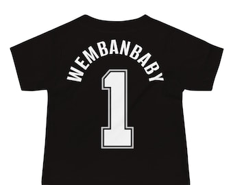 OH BABY, WEMBANBABY! San Antonio Baby/Toddler Jersey Shirt, Fiesta Stripe Kids Tee, Basketball Wembanbaby (#1)