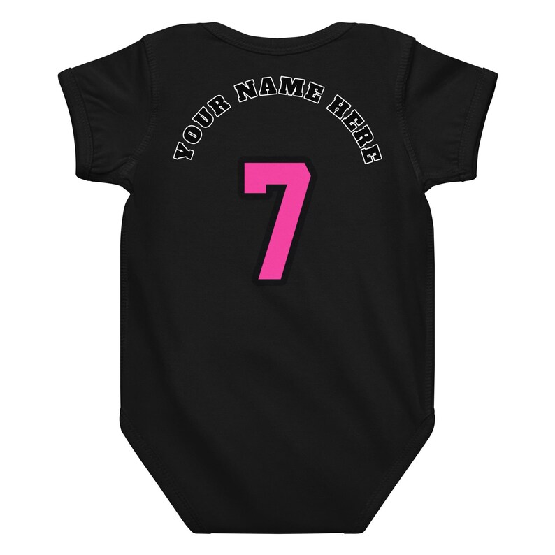 Custom Miami Baby Onesie, Personalized Baby Outfit, Vice Baby Bodysuit, Custom Name Baby Jersey, Basketball Baby Gift