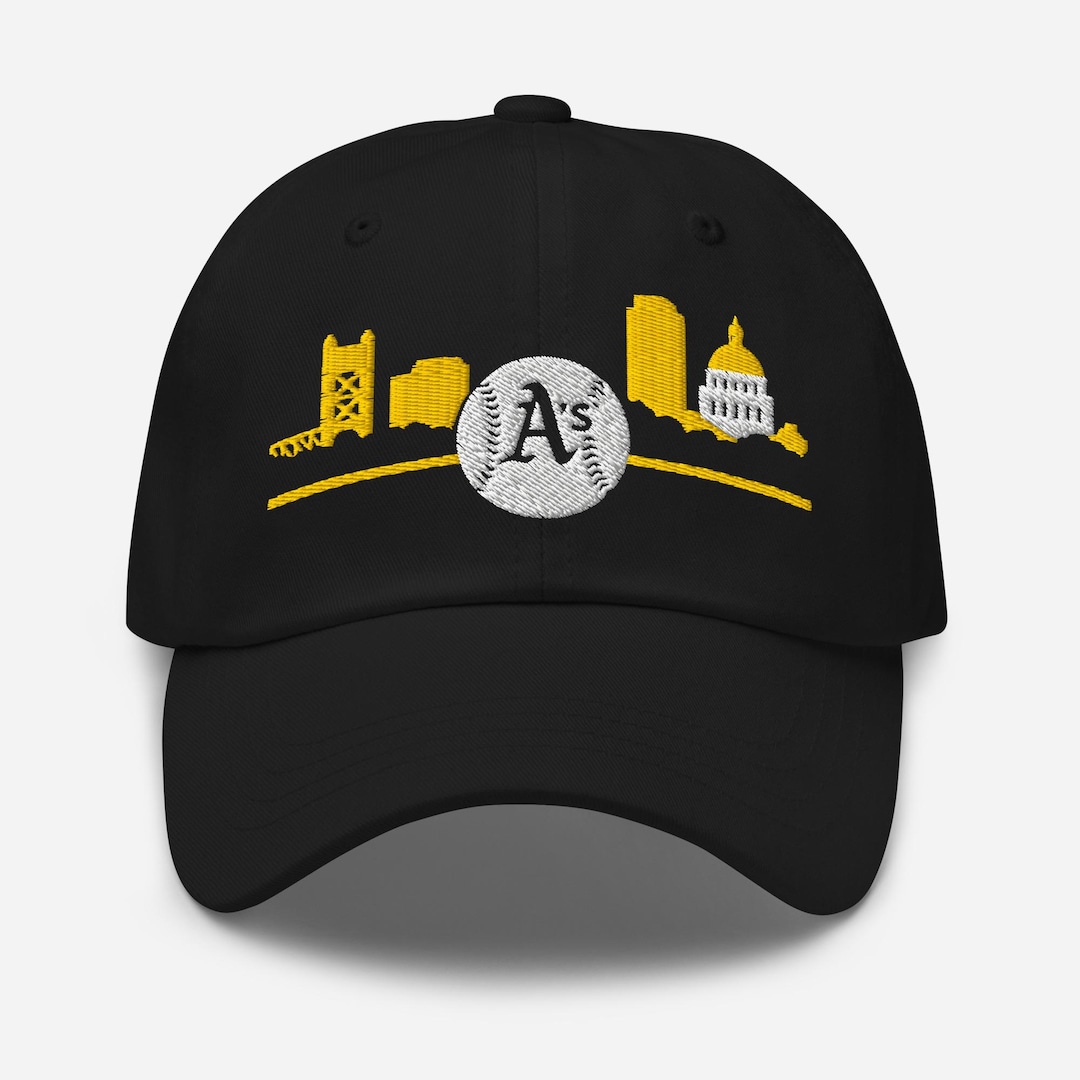 Sacramento Skyline Baseball Cap | Gold A's Fan Hat - Etsy