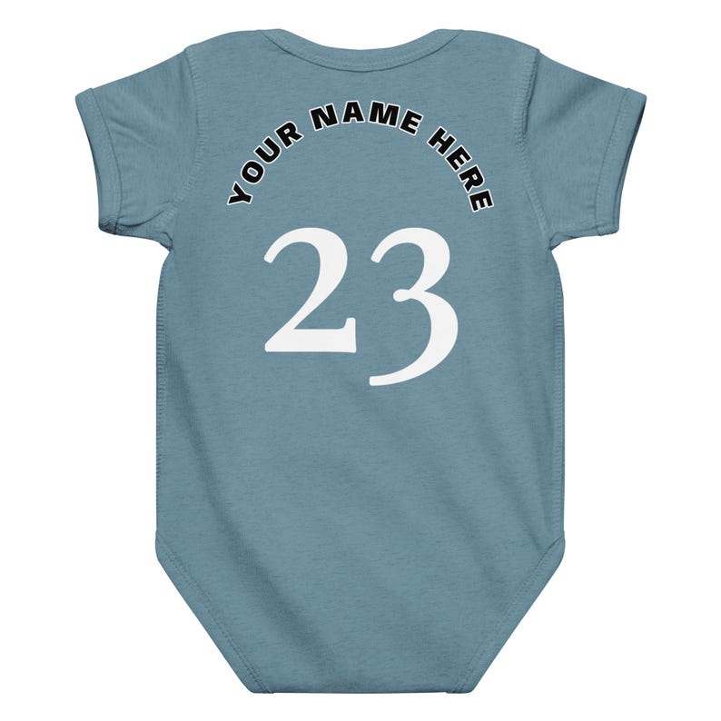 Custom Philadelphia Baby Onesie, Personalized Baby Outfit, LeBABY Baby Bodysuit, Custom Name Baby Jersey, Basketball Baby Gift