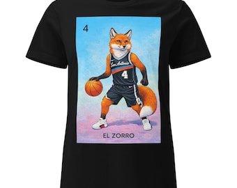 El Zorro Shirt Women | Fast Guard Tribute Tee | Loteria Basketball Shirt | San Antonio Fan Shirt | Latina Streetwear