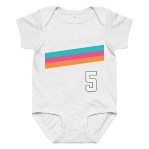 Custom San Antonio Baby Onesie, Personalized Spurs Baby Outfit, Fiesta Baby Bodysuit, Custom Name Number Baby Jersey, Basketball Baby Gift