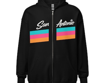 San Antonio Fiesta Alien Zip Hoodie, Basketball Fan Streetwear
