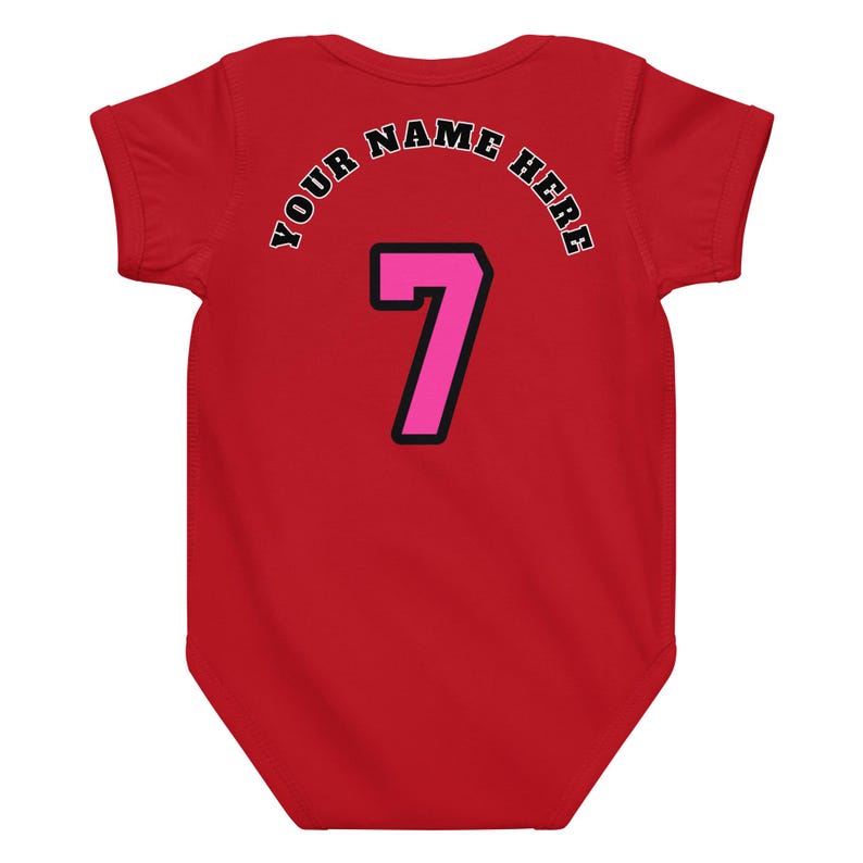 Custom Miami Baby Onesie, Personalized Baby Outfit, Vice Baby Bodysuit, Custom Name Baby Jersey, Basketball Baby Gift