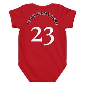 Custom Philadelphia Baby Onesie, Personalized Baby Outfit, LeBABY Baby Bodysuit, Custom Name Baby Jersey, Basketball Baby Gift