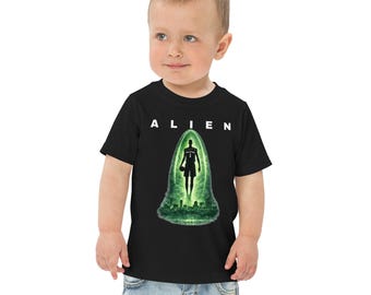 Alien Basketball Toddler Shirt, Glowing Beam Design Tee