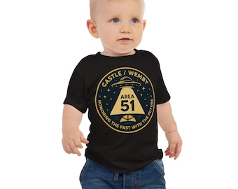 Area 51 Baby Tee, Alien Baby Shirt, UFO Infant Tee, Basketball Baby Outfit