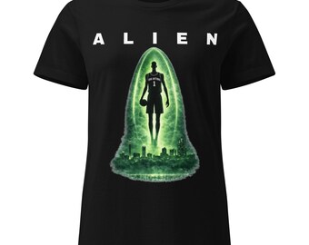Alien Abduction Shirt Women | Alien Movie Style Tee | Sci Fi Graphic Shirt | UFO Shirt Women | Streetwear Graphic Tee