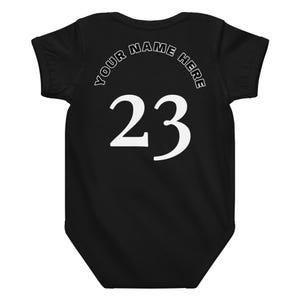 Custom Philadelphia Baby Onesie, Personalized Baby Outfit, LeBABY Baby Bodysuit, Custom Name Baby Jersey, Basketball Baby Gift
