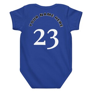 Custom Philadelphia Baby Onesie, Personalized Baby Outfit, LeBABY Baby Bodysuit, Custom Name Baby Jersey, Basketball Baby Gift