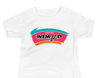 Camiseta para bebé WEMVP, camiseta para bebé de San Antonio, camiseta infantil Fiesta Color, conjunto de baloncesto para bebé