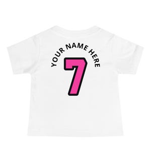 Custom Baby Shirt, Personalized Miami Basketball Baby Tee, BABYTOKOUNMPO Shirt, Vice Basketball Baby Gift