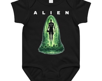 Alien Baby Bodysuit, San Antonio Basketball Fan Outfit, Wemby Inspired Infant Shirt (DTG Print)