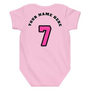Custom Miami Baby Onesie, Personalized Baby Outfit, Vice Baby Bodysuit, Custom Name Baby Jersey, Basketball Baby Gift