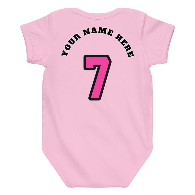 Custom Miami Baby Onesie, Personalized Baby Outfit, Vice Baby Bodysuit, Custom Name Baby Jersey, Basketball Baby Gift