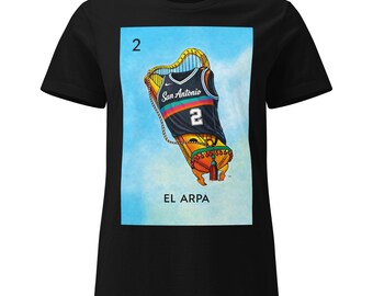 El Arpa Shirt Women | Loteria Basketball Shirt | Harper womens fan shirt | Mexican Loteria Style Tee |