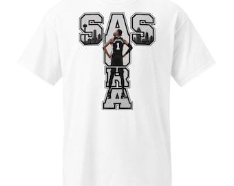 San Antonio Basketball Aura Shirt, Vertical SAS Graphic Tee, Black White Skyline Fan Shirt