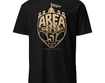Camiseta de San Antonio Área 51 Alamo, Camiseta vintage de los Spurs, Camiseta de San Antonio Texas, Camiseta Race for Seis, Ropa urbana de los Spurs, Camiseta para aficionados al baloncesto