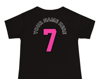 Custom Baby Shirt, Personalized Miami Basketball Baby Tee, BABYTOKOUNMPO Shirt, Vice Basketball Baby Gift