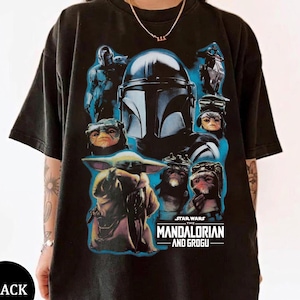 The Mandalorian and Grogu grafisch T-shirt, Anzellan Droidsmiths Babu frik shirt, Disneyland familie-uitstapje, Star Wars Family Matching T-shirt