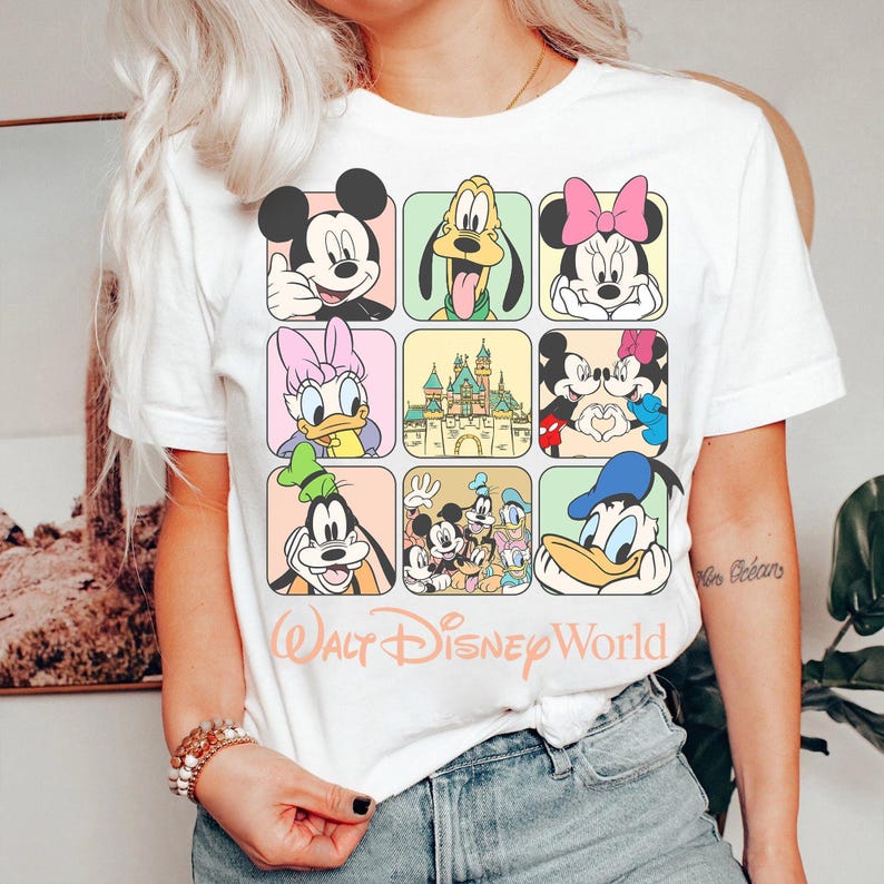 Retro Walt Disneyworld Shirt, Vintage Disney Micky und Freunde Shirt, Disney Familienurlaub Shirt, Disney Reise 2026 Shirt,Micky Maus Tee Bild 4