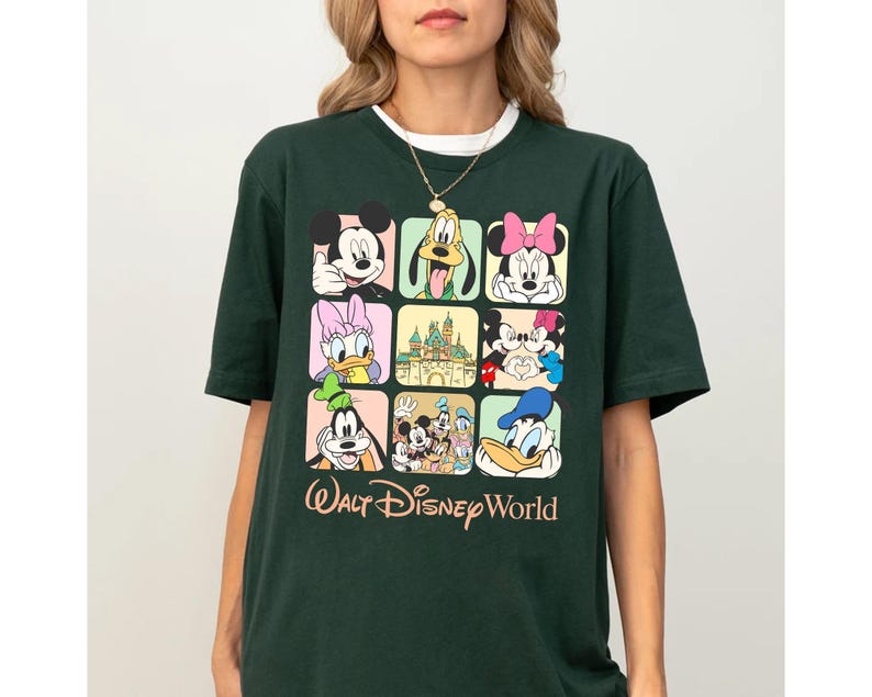 Retro Walt Disneyworld Shirt, Vintage Disney Micky und Freunde Shirt, Disney Familienurlaub Shirt, Disney Reise 2026 Shirt,Micky Maus Tee Bild 5
