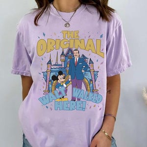 Disney Walt and Mickey Partner The Original T-Shirt, Disneyland Family Matching Shirt, fan Walter Elias Disney Shirt, WDW Vacation Trip Tee image 3