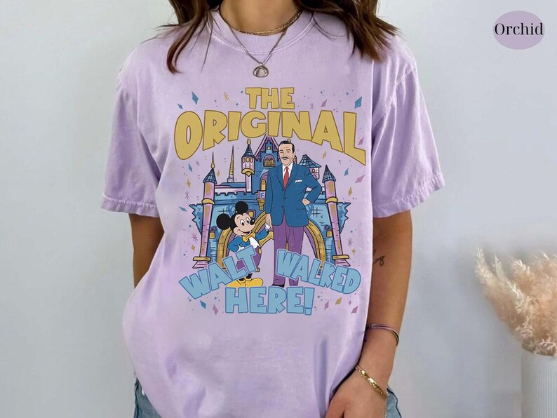 Disney Walt and Mickey Partner The Original T-Shirt, Disneyland Family Matching Shirt, fan Walter Elias Disney Shirt, WDW Vacation Trip Tee image 3