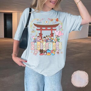 Disneyland Tokyo Musse och vänner personlig t-shirt, personlig Disney Japan familjesemestertröja, DisneySea matchande t-shirt, WDW Trip-tröja bild 4