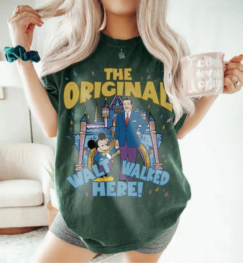 Disney Walt and Mickey Partner The Original T-Shirt, Disneyland Family Matching Shirt, fan Walter Elias Disney Shirt, WDW Vacation Trip Tee image 5