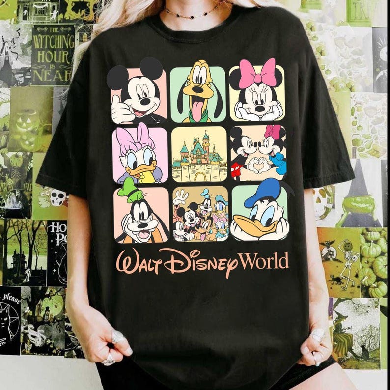 Retro Walt Disneyworld Shirt, Vintage Disney Micky und Freunde Shirt, Disney Familienurlaub Shirt, Disney Reise 2026 Shirt,Micky Maus Tee Bild 3