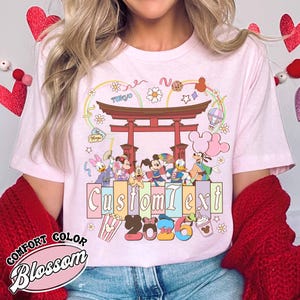 Disneyland Tokyo Musse och vänner personlig t-shirt, personlig Disney Japan familjesemestertröja, DisneySea matchande t-shirt, WDW Trip-tröja bild 6
