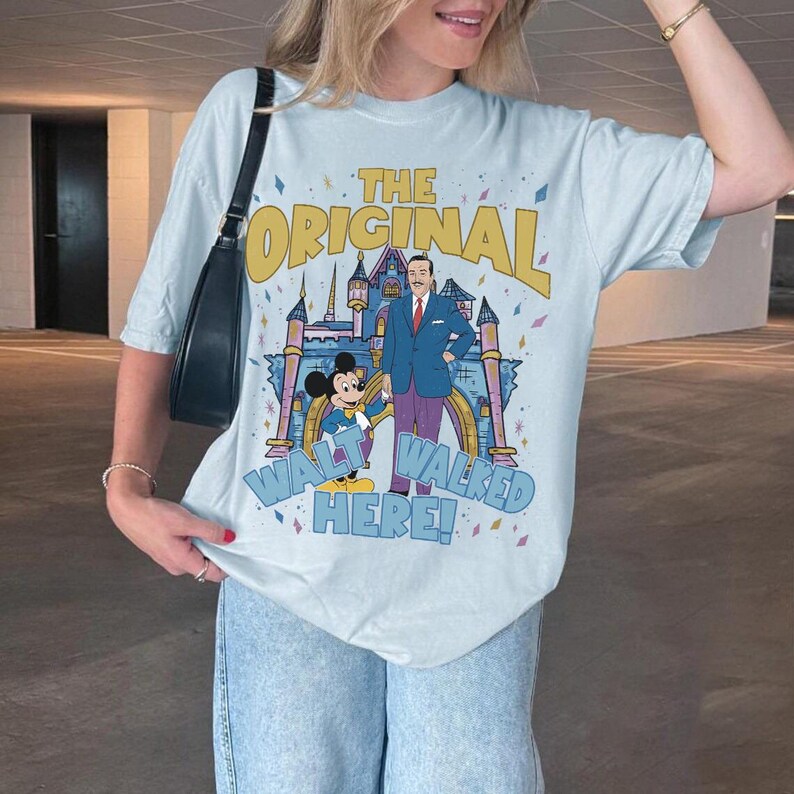 Disney Walt and Mickey Partner The Original T-Shirt, Disneyland Family Matching Shirt, fan Walter Elias Disney Shirt, WDW Vacation Trip Tee image 6