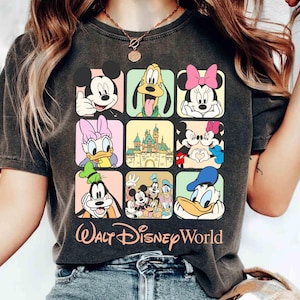 Retro Walt Disneyworld Shirt, Vintage Disney Micky und Freunde Shirt, Disney Familienurlaub Shirt, Disney Reise 2026 Shirt,Micky Maus Tee Bild 1