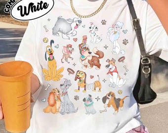 Disney Hunde Shirt, Retro Disney Hund T-Shirt, Lady und das Tramp Shirt, Pluto Disney Welpe Tee, Disney Haustier-Liebhaber Shirt, Disneyland Familie T-Shirt