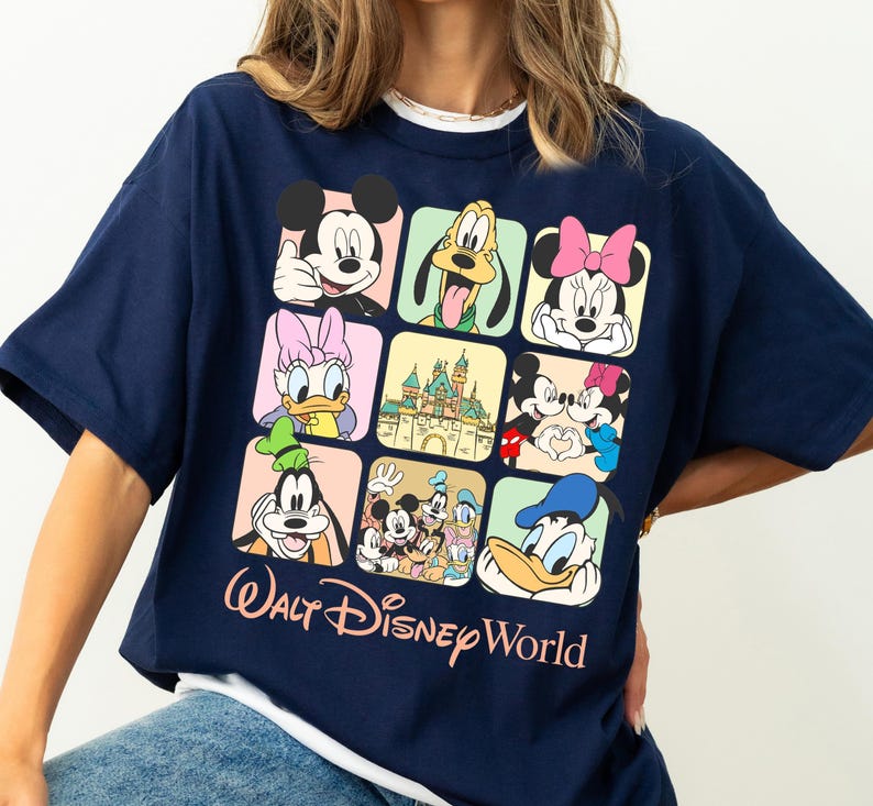 Retro Walt Disneyworld Shirt, Vintage Disney Micky und Freunde Shirt, Disney Familienurlaub Shirt, Disney Reise 2026 Shirt,Micky Maus Tee Bild 6