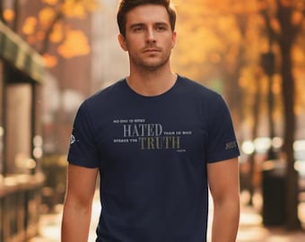 Christian Graphic Tee: Hated Truth Scripture Shirt