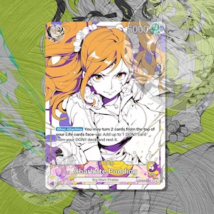 Pudding OP08 Custom Leader - w pełni holograficzny