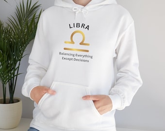 Waage Sternzeichen Hoodie | Balance Design, lustiges Horoskop Sweatshirt