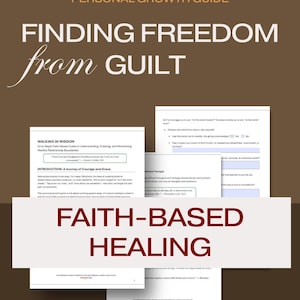 Schuldgefühle, persönliches Wachstums-Handbuch, christliches Arbeitsbuch, PDF, auf Englisch