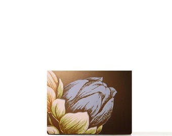 Dragonfly travel gold animal floral magnetic palette double sided for single makeup pans.