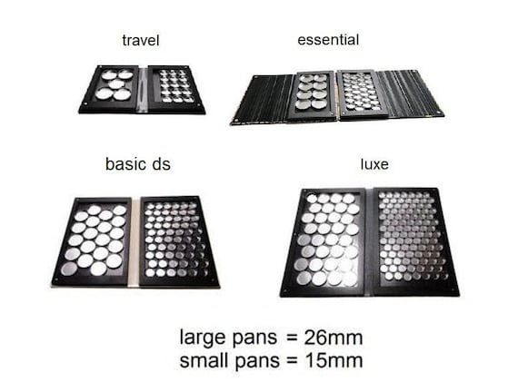 Size Guide Magnetic Empty Makeup Palette 