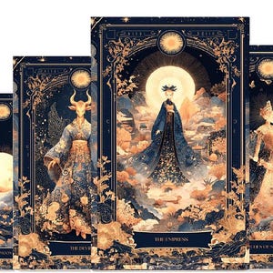 Tarot empty single sided beauty box, basic magnetic makeup palette fantasy gothic magic - Tarot Reading