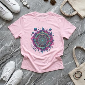 T-shirt Shpongle T-shirt psychedelische T-shirt Shpongle cadeau unieke kunst shirt Festival Wear shirt heilige geometrie T-shirt psychedelische kunst cadeau afbeelding 9
