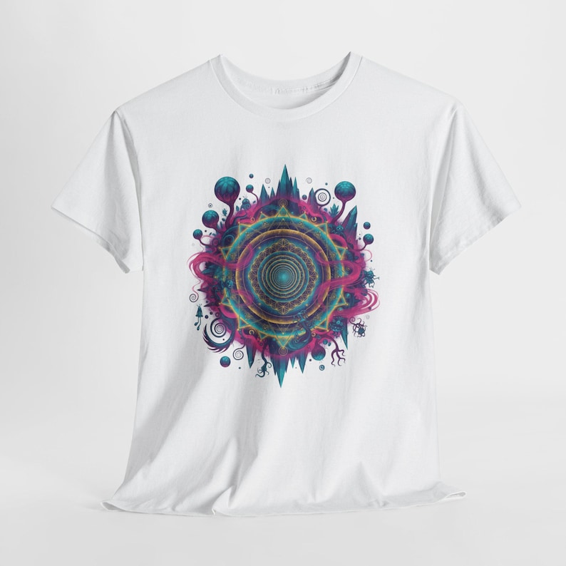 T-shirt Shpongle T-shirt psychedelische T-shirt Shpongle cadeau unieke kunst shirt Festival Wear shirt heilige geometrie T-shirt psychedelische kunst cadeau afbeelding 7