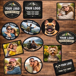 Parche personalizado con foto, parche personalizado con nombre, parche termoadhesivo personalizado para foto, parche personalizado para mochila, etiqueta de nombre, parche para chaqueta, parche de motociclista